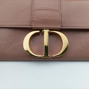 Pre-owned Christian Dior 30 Montaigne Pink leather  shoulderbag | stylenewstar