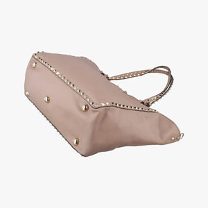 Pre-owned Valentino Rockstud Beige Leather  shoulderbag | stylenewstar