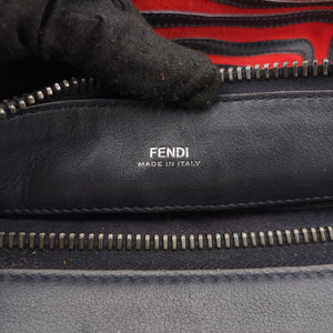 Vintage Fendi Dotcom Click Small Red × Black Suede × Leather 8BN299 shoulderbag | stylenewstar