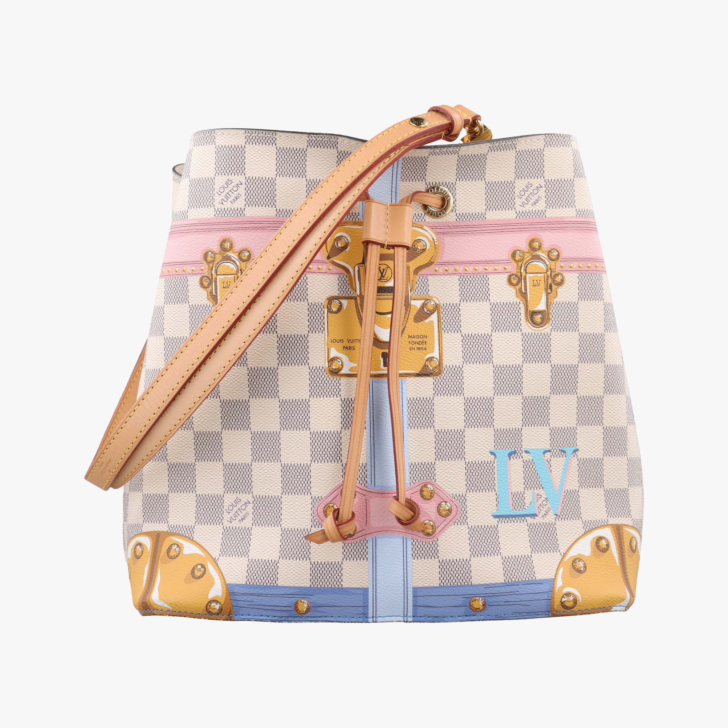 Pre-owned Louis Vuitton N¨|oNo¨| Azur Damier Canvas N41066 shoulderbag | stylenewstar