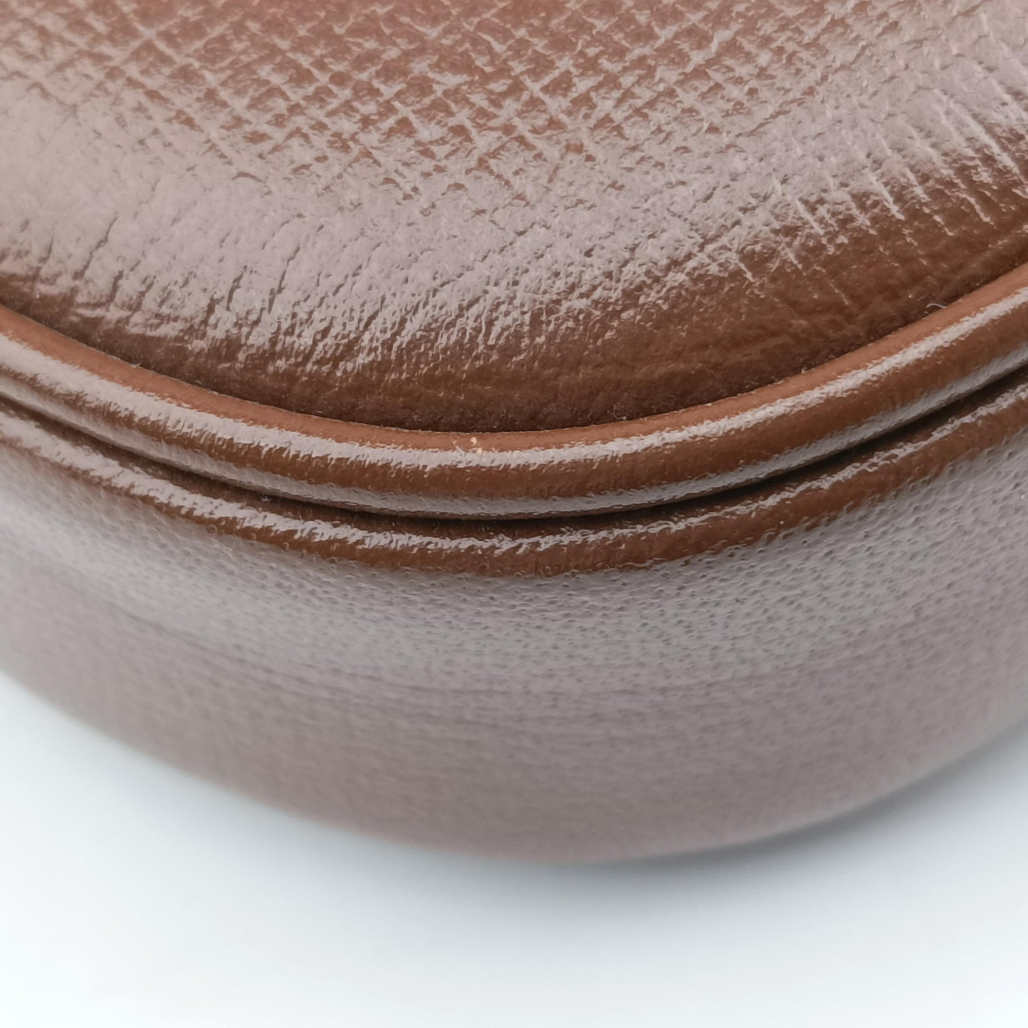 Pre-owned Gucci Jackie 1961 GG Supreme brown x beige x multicolor PVC coated canvas×Leather 637092 shoulderbag | stylenewstar