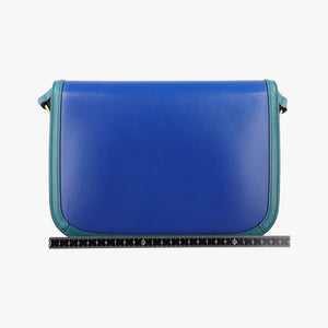 Pre-owned Gucci The Hacker Project Horsebit 1955 Green × Blue Leather 602204 shoulderbag | stylenewstar