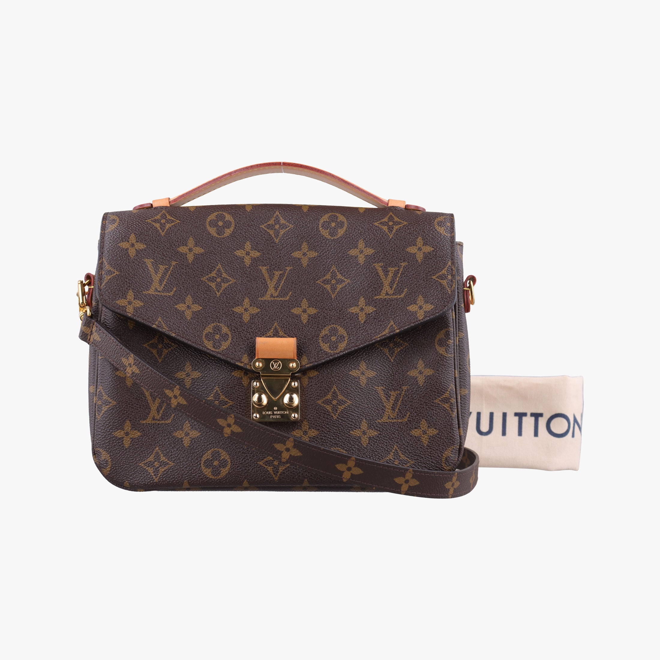 Pre-owned Louis Vuitton Pochette Metis MM Brown Monogram Canvas M44875 shoulderbag | stylenewstar