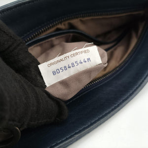 Secondhand Bottega Veneta Intrecciato Navy lambskin  shoulderbag | stylenewstar