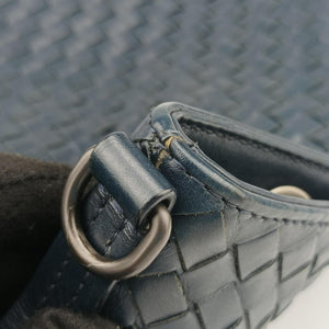 Secondhand Bottega Veneta Intrecciato Navy lambskin  shoulderbag | stylenewstar