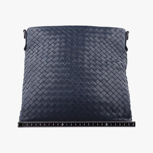 Secondhand Bottega Veneta Intrecciato Navy lambskin  shoulderbag | stylenewstar