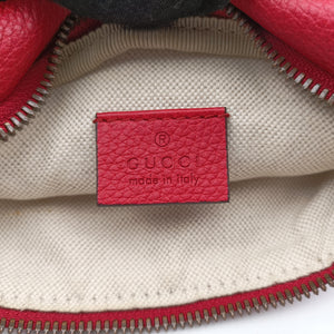 Vintage Gucci Print Red Leather 527792 bum bag/waist bag | stylenewstar