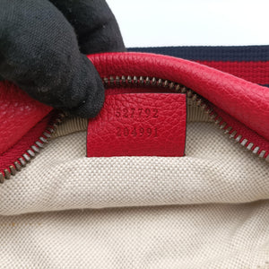 Vintage Gucci Print Red Leather 527792 bum bag/waist bag | stylenewstar