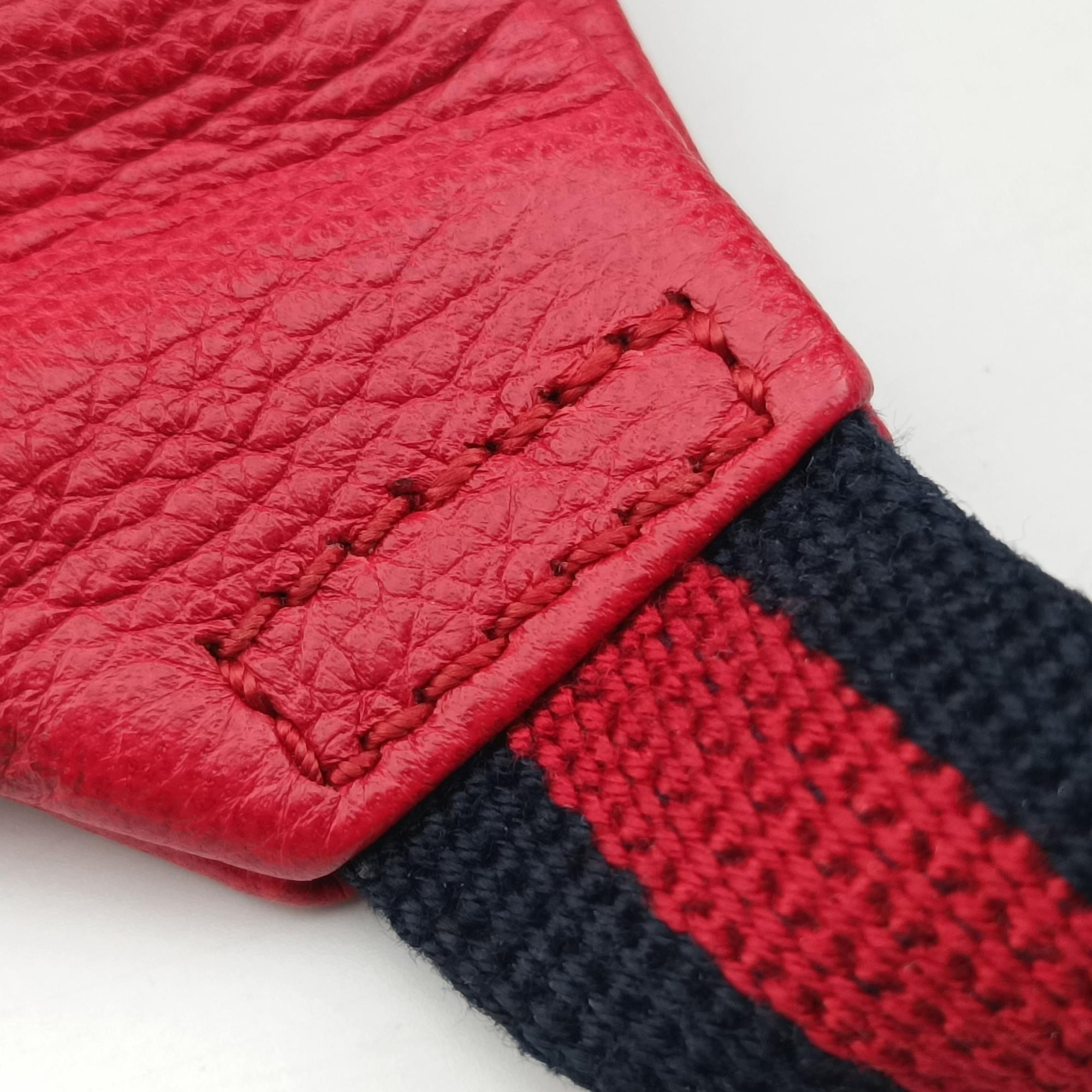 Vintage Gucci Print Red Leather 527792 bum bag/waist bag | stylenewstar