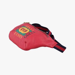 Vintage Gucci Print Red Leather 527792 bum bag/waist bag | stylenewstar