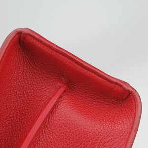Pre-owned Burberry Title Red Leather  handbag | stylenewstar