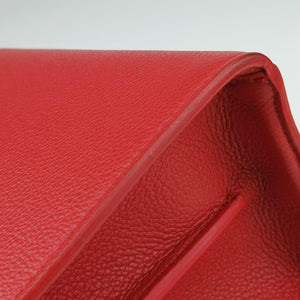Pre-owned Burberry Title Red Leather  handbag | stylenewstar