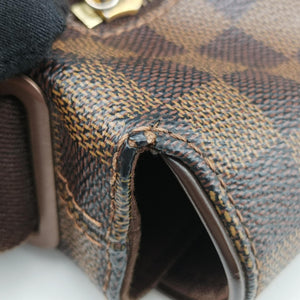 Pre-owned Louis Vuitton BROOKLYN MM EBENE Damier Canvas N51211 shoulderbag | stylenewstar
