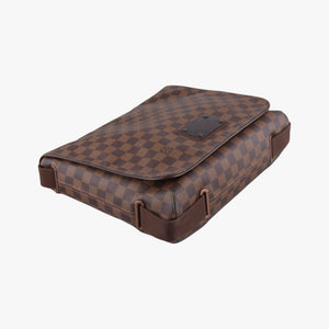 Pre-owned Louis Vuitton BROOKLYN MM EBENE Damier Canvas N51211 shoulderbag | stylenewstar