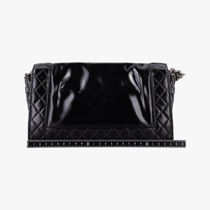 Pre-owned Chanel BOY CHANEL Black Patent leather A67946 shoulderbag | stylenewstar