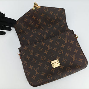 Pre-owned Louis Vuitton Pochette Metis MM Brown Monogram Canvas M44875 shoulderbag | stylenewstar