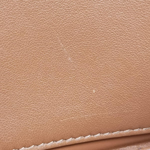 Pre-owned Celine Teen Triomphe White PVC coated canvas  shoulderbag | stylenewstar