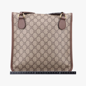 Pre-owned Gucci Neo Vintage GG Medium Messenger Beige×red×green PVC coated canvas×Leather 598604 shoulderbag | stylenewstar