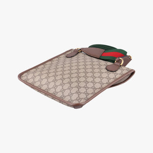 Pre-owned Gucci Neo Vintage GG Medium Messenger Beige×red×green PVC coated canvas×Leather 598604 shoulderbag | stylenewstar