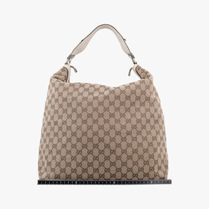 Pre-owned Gucci GG Hobo Brown canvas 232950 shoulderbag | stylenewstar