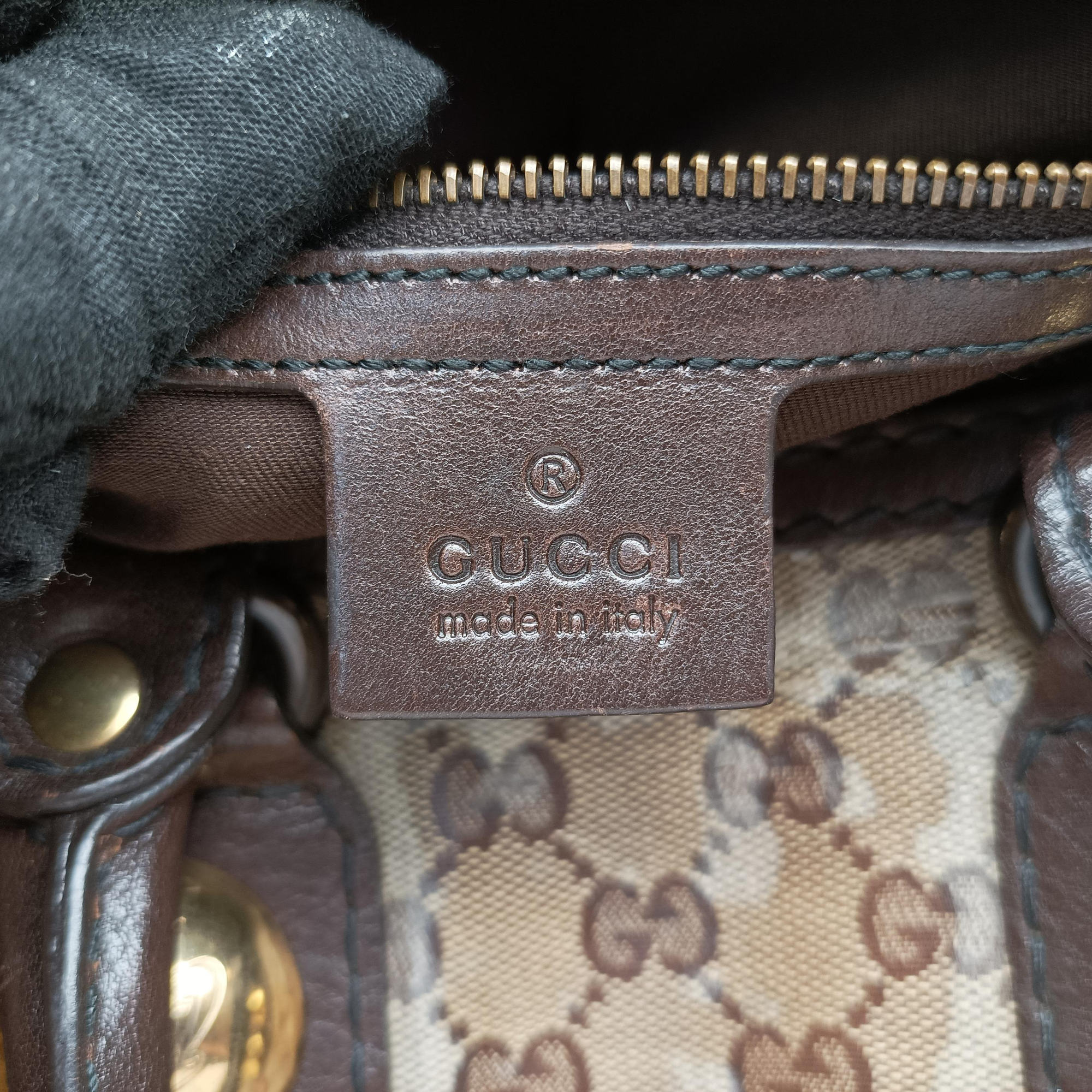 Secondhand Gucci Babushka Multicolour PVC coated canvas 207775 handbag | stylenewstar