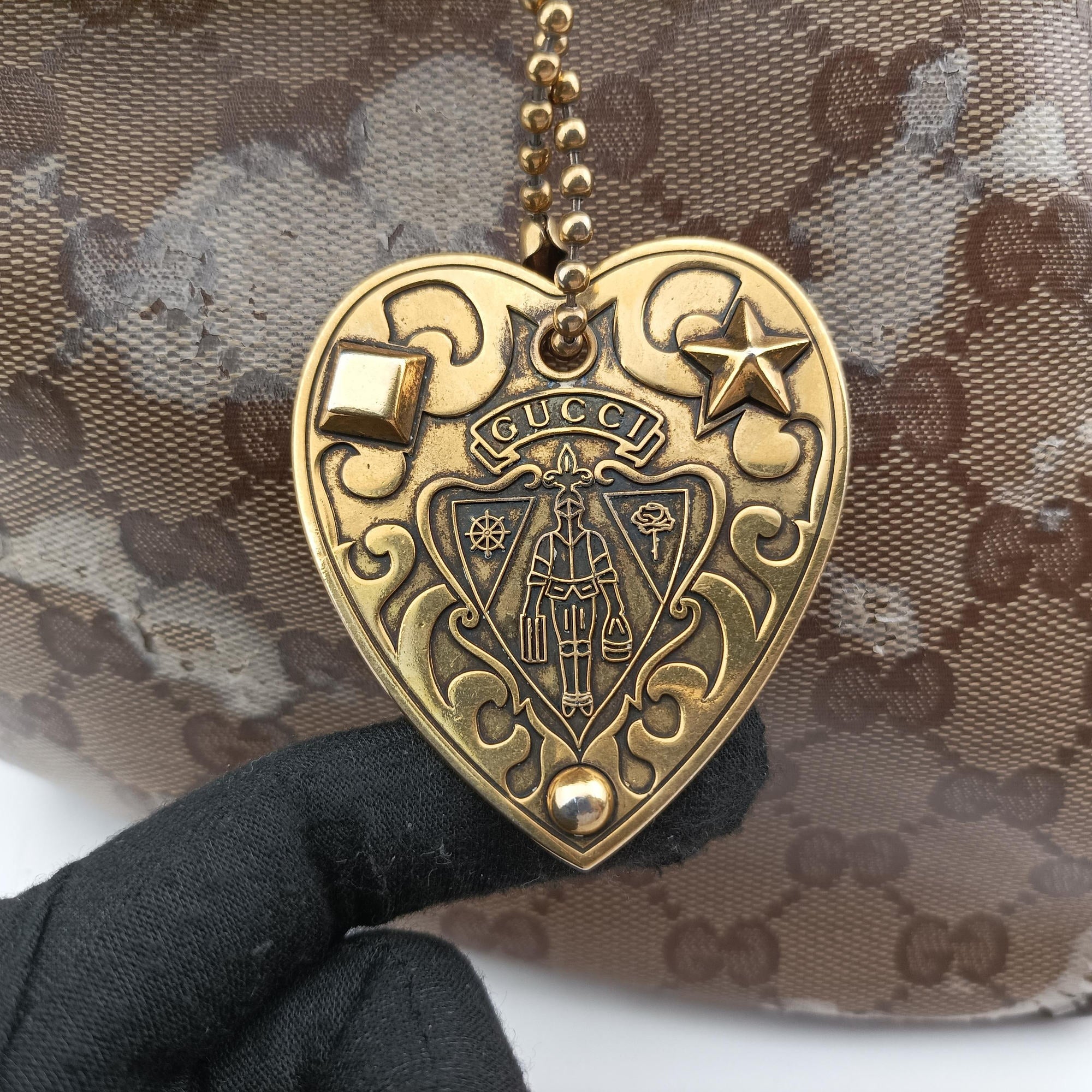 Secondhand Gucci Babushka Multicolour PVC coated canvas 207775 handbag | stylenewstar