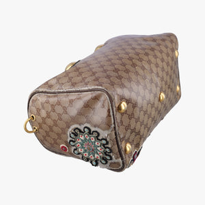 Secondhand Gucci Babushka Multicolour PVC coated canvas 207775 handbag | stylenewstar