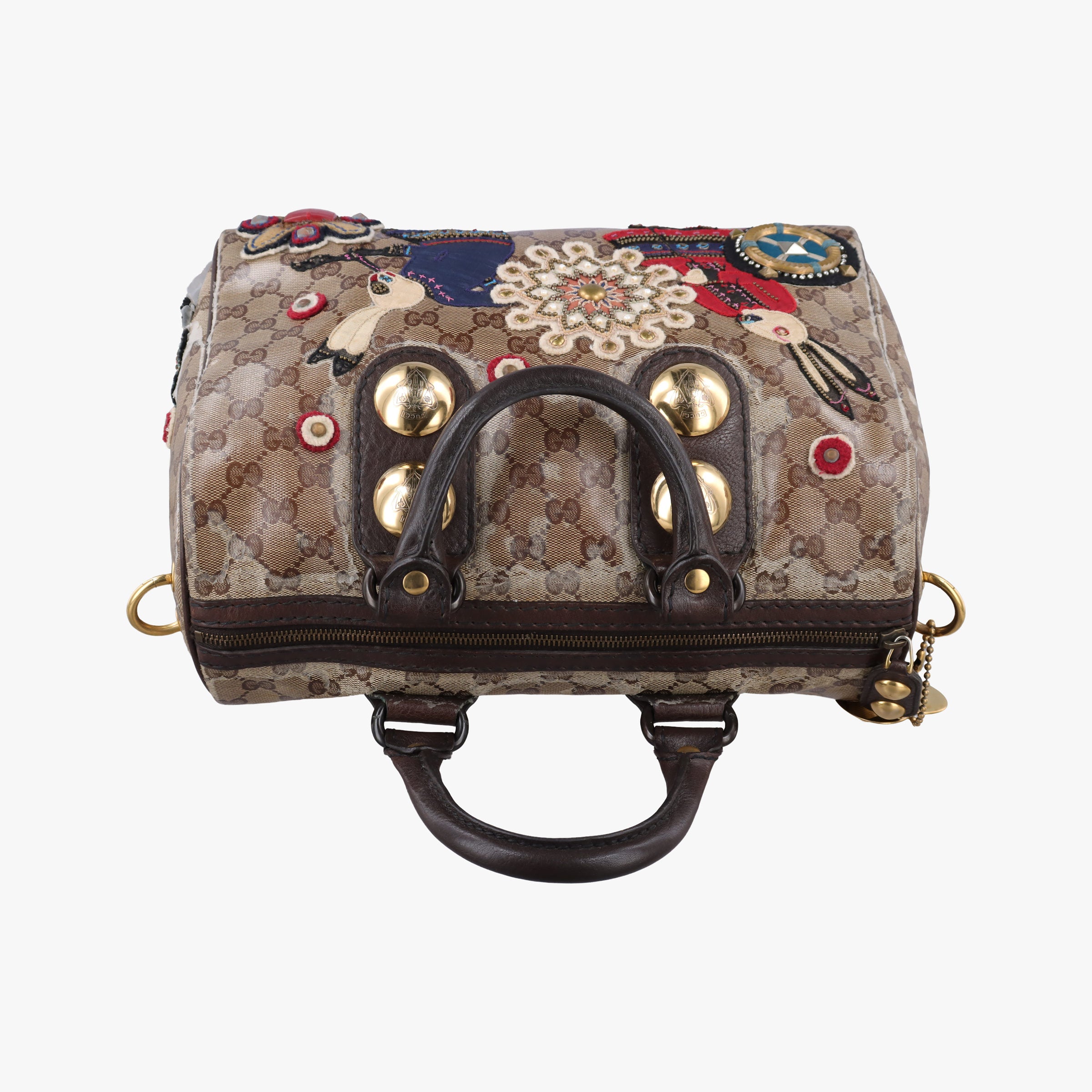 Secondhand Gucci Babushka Multicolour PVC coated canvas 207775 handbag | stylenewstar