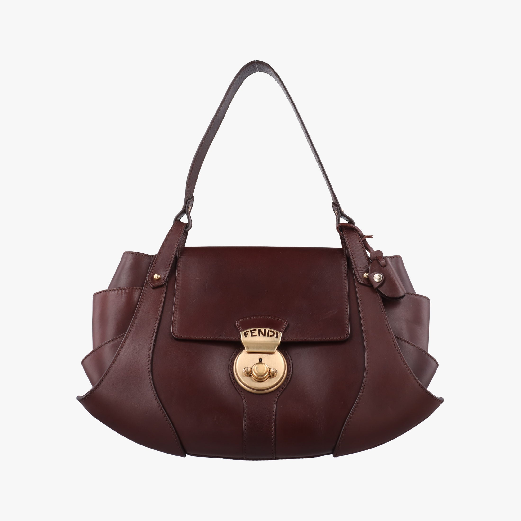 Secondhand Fendi Borsa Brown Leather 8BR423 shoulderbag | stylenewstar