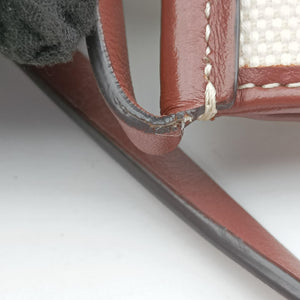 Pre-owned Burberry Anne Beige×Brown Canvas×Leather  shoulderbag | stylenewstar