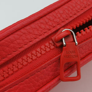 Pre-owned Louis Vuitton Pochette Volga Red Monogram Empreinte M53555 clutchbag | stylenewstar