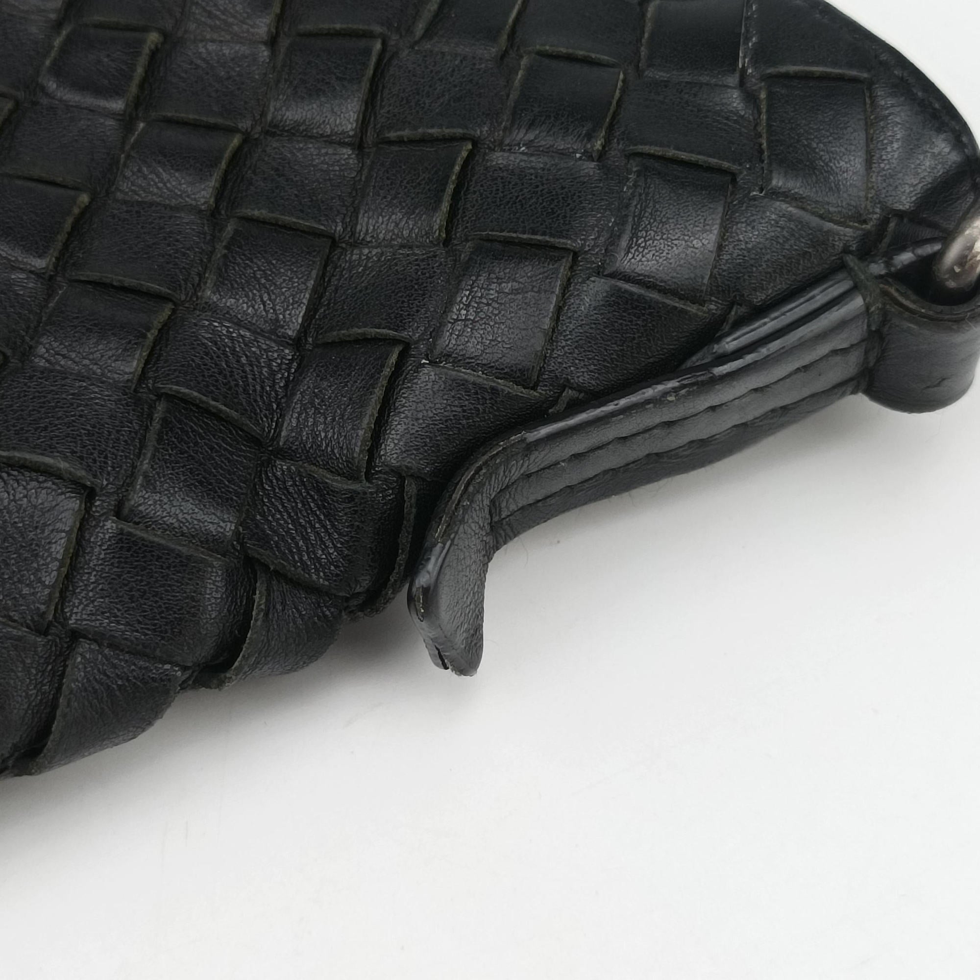 Vintage Bottega Veneta Intrecciato Black lambskin  shoulderbag | stylenewstar