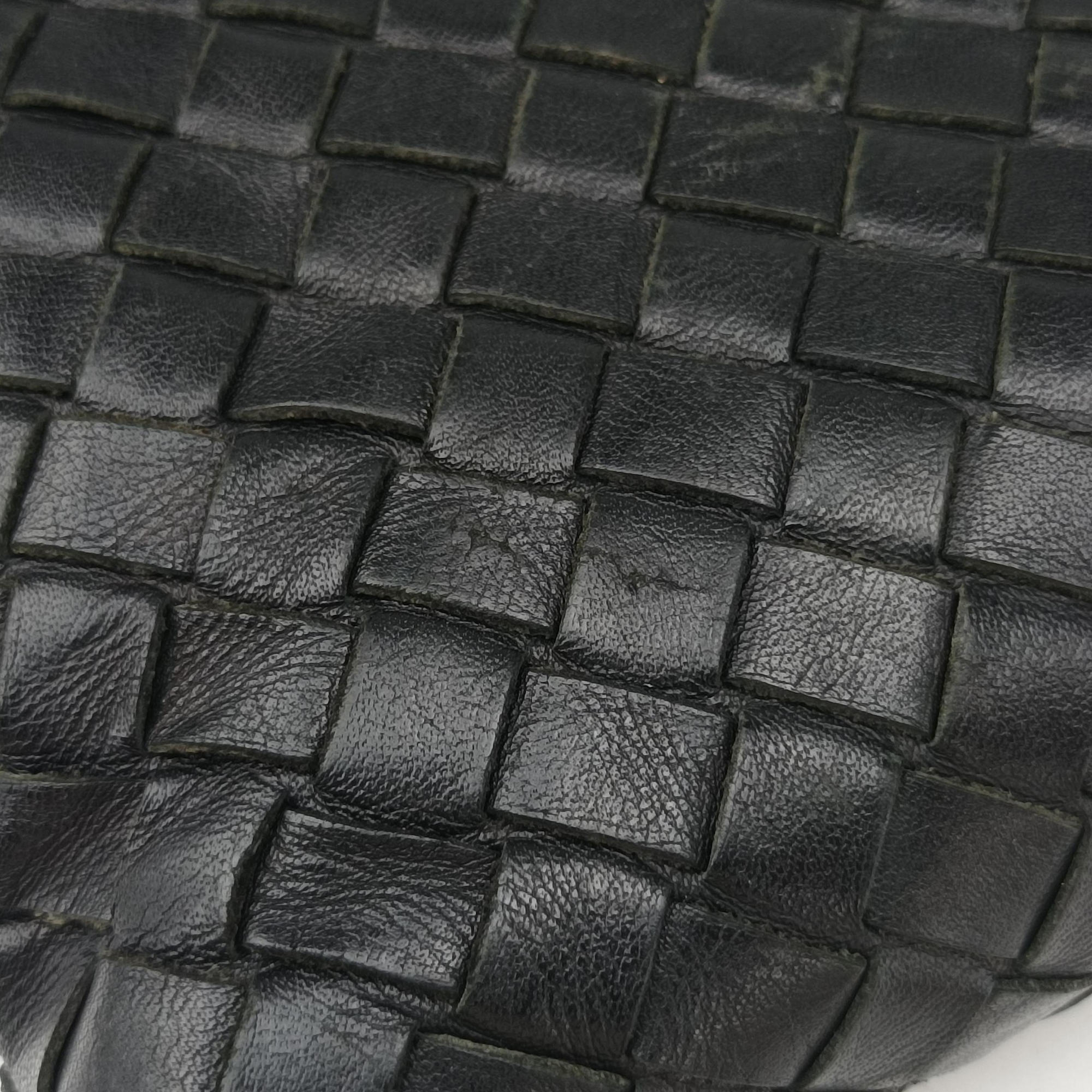 Vintage Bottega Veneta Intrecciato Black lambskin  shoulderbag | stylenewstar