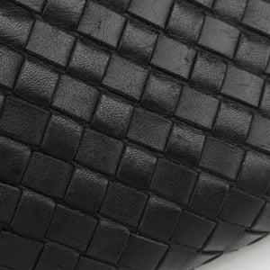 Vintage Bottega Veneta Intrecciato Black lambskin  shoulderbag | stylenewstar