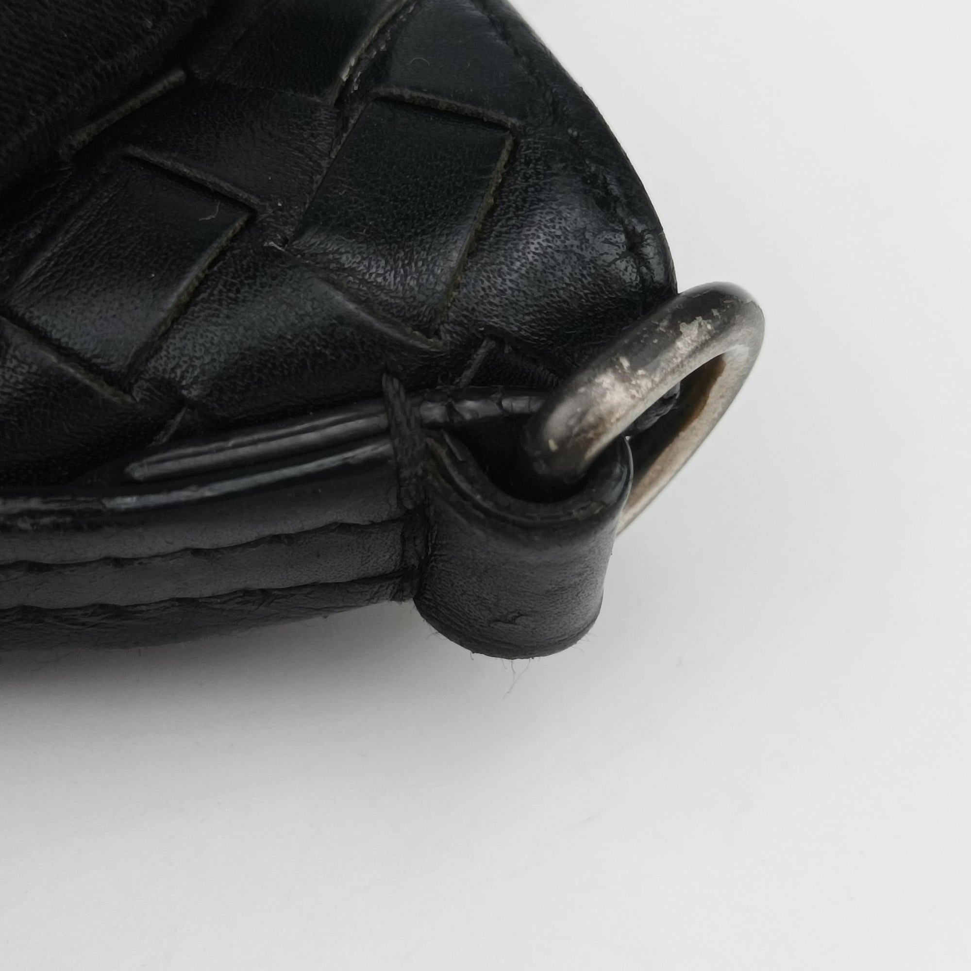 Vintage Bottega Veneta Intrecciato Black lambskin  shoulderbag | stylenewstar