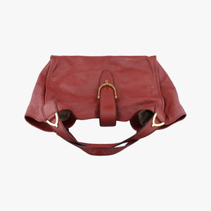 Secondhand Gucci Soft Stirrup Burgundy Leather 296856 shoulderbag | stylenewstar