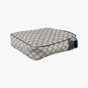 Vintage Gucci GG Supreme Messenger Beige × Navy PVC coated canvas×leather 201448 shoulderbag | stylenewstar