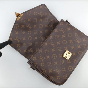 Pre-owned Louis Vuitton Pochette Metis MM Brown Monogram Canvas M44668 shoulderbag | stylenewstar