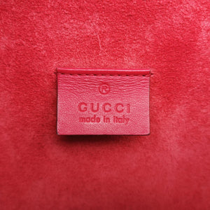 Pre-owned Gucci Dionysus beige×red PVC coated canvas × suede 421970 shoulderbag | stylenewstar