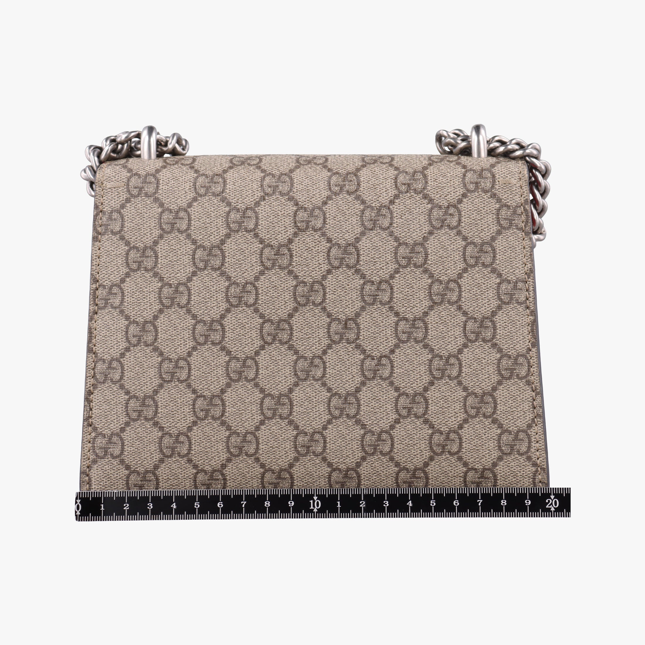 Pre-owned Gucci Dionysus beige×red PVC coated canvas × suede 421970 shoulderbag | stylenewstar