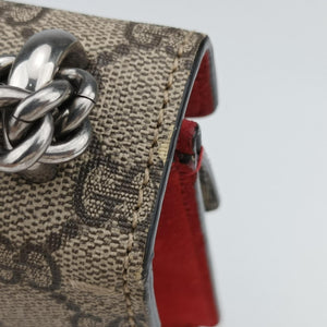 Pre-owned Gucci Dionysus beige×red PVC coated canvas × suede 421970 shoulderbag | stylenewstar