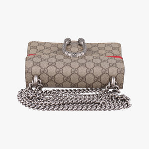 Pre-owned Gucci Dionysus beige×red PVC coated canvas × suede 421970 shoulderbag | stylenewstar