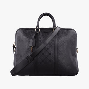 Pre-owned Gucci Diamante Black Leather 208463 shoulderbag | stylenewstar