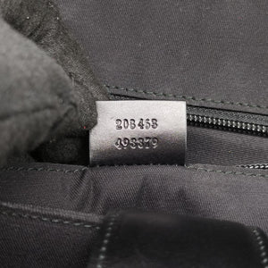 Pre-owned Gucci Diamante Black Leather 208463 shoulderbag | stylenewstar
