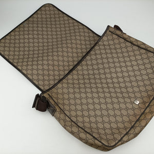 Pre-owned Gucci messenger Beige × brown GG canvas×Leather 222291 shoulderbag | stylenewstar
