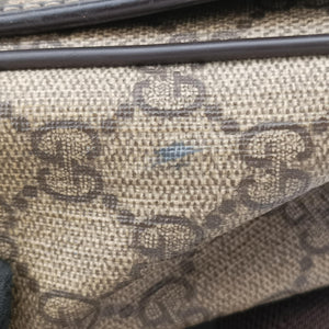 Pre-owned Gucci messenger Beige × brown GG canvas×Leather 222291 shoulderbag | stylenewstar