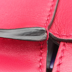 Pre-owned Fendi PEEKABOO MEDIUM Red Leather 8BN290 shoulderbag | stylenewstar