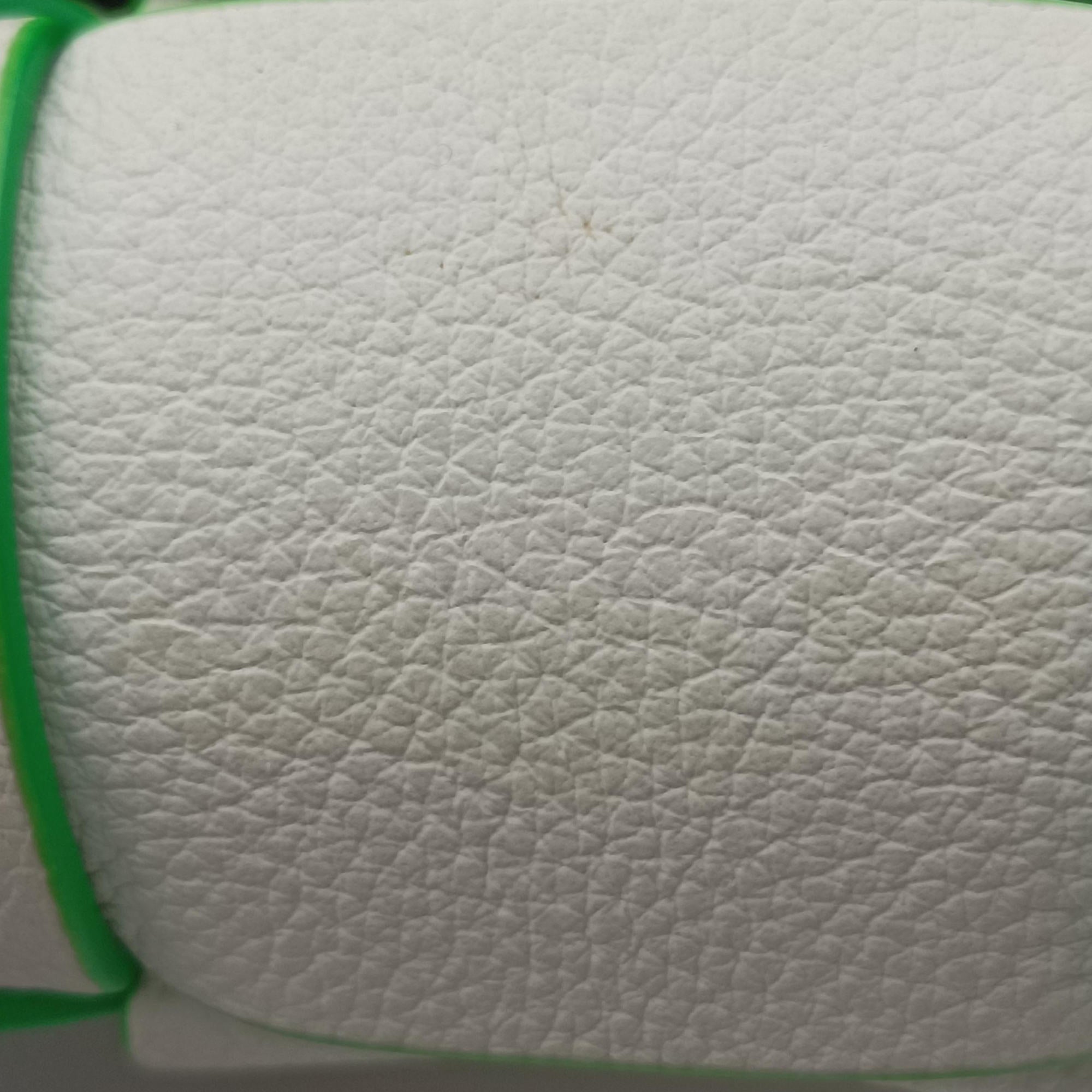 Vintage Bottega Veneta candy cassette White×green Leather  shoulderbag | stylenewstar