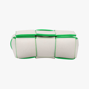 Vintage Bottega Veneta candy cassette White×green Leather  shoulderbag | stylenewstar