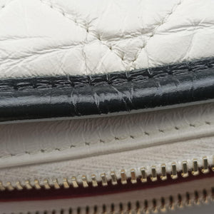 Pre-owned Chanel GABRIELLE Black×white lambskin A93824 shoulderbag | stylenewstar